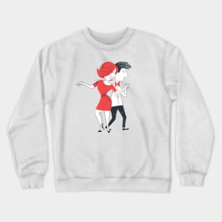 Couple dancing salsa bachata Crewneck Sweatshirt